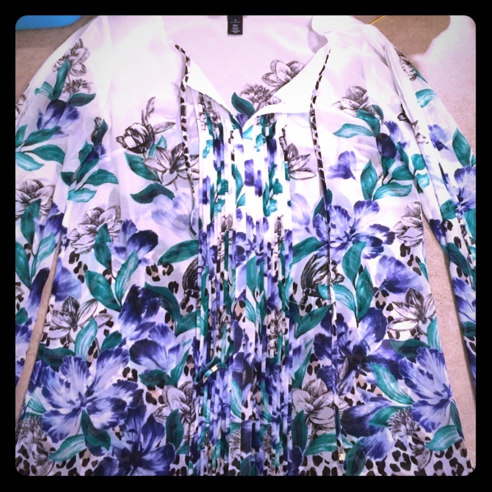 White House Black Market Blouse Size 8